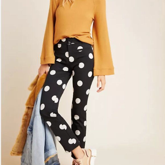 Anthropologie Polka Dot Pants - Picture 1 of 5